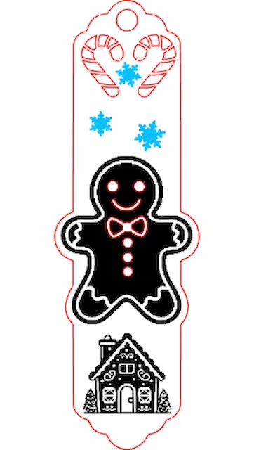 Gingerbread Bookmark.xs