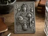 [Laser cut and engrave] King of Kings Jesus Christ Metal Playing Card