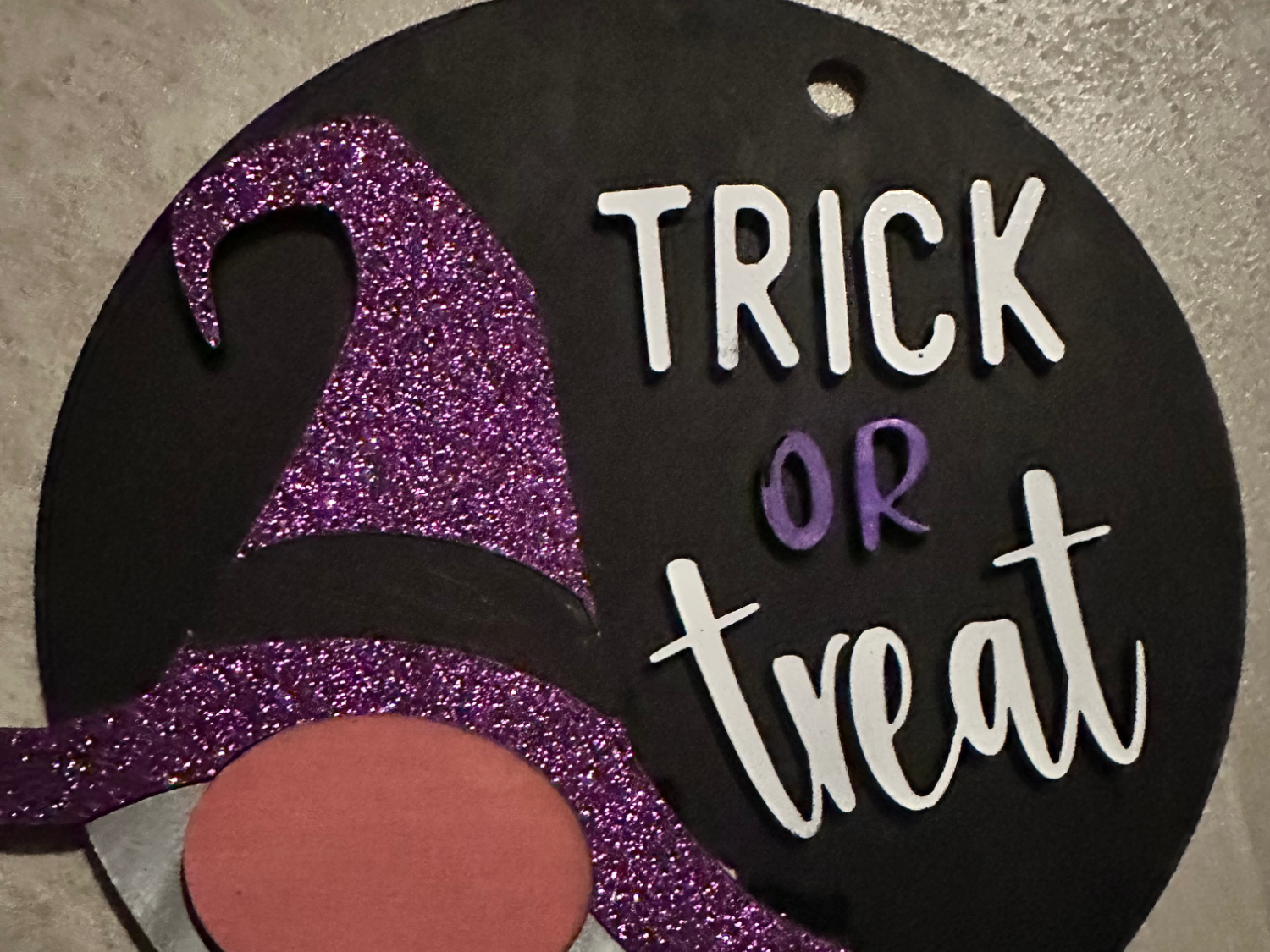 Trick or Treat Halloween Gnome Wall Hanging Sign