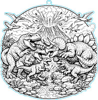 Dino Ausmalbild.xs