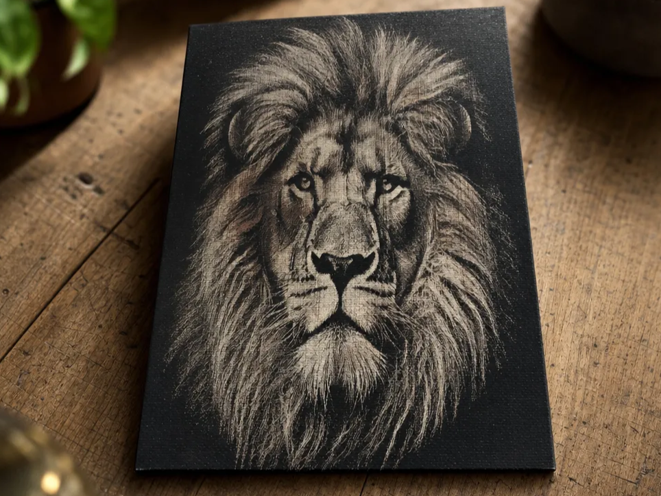 Lion Portrait Canvas Wall Art