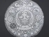 [Laser cut and engrave] Cancer Zodiac Sign Round Slate Coaster with Crab Motif