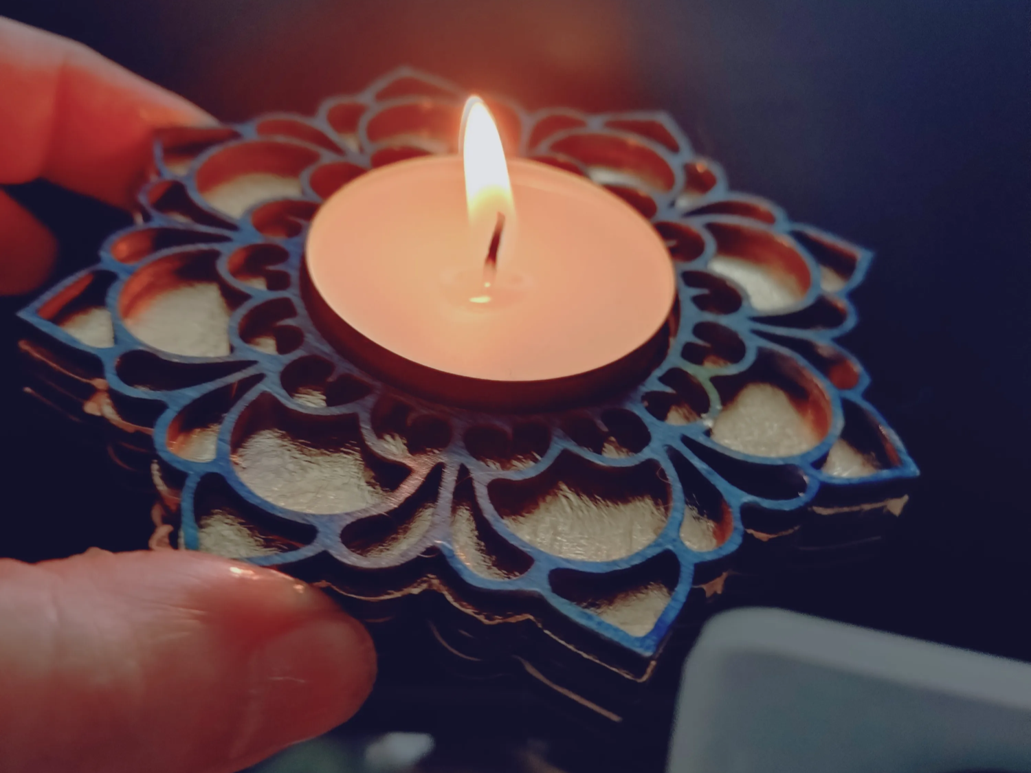 Lotus Flower Tealight Candle Holder