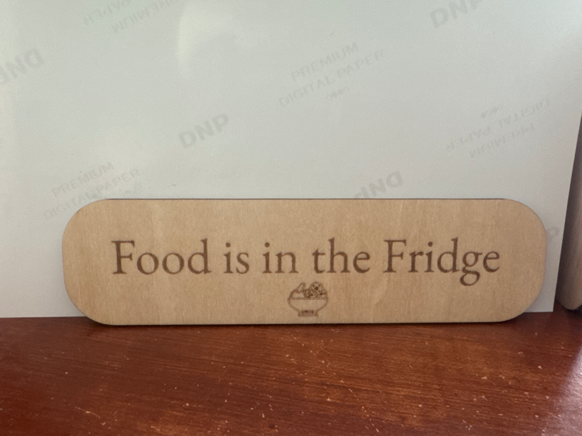 Reminder to check fridge after work