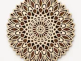 [Laser cut and engrave] Intricate Layered Wooden Mandala Wall Art