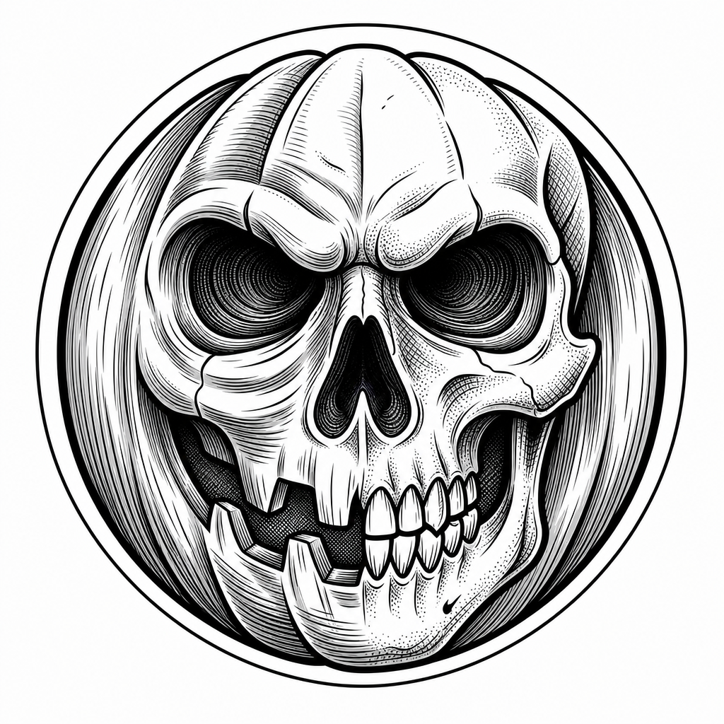 Skull-o-Lantern instruction: step 1 -
