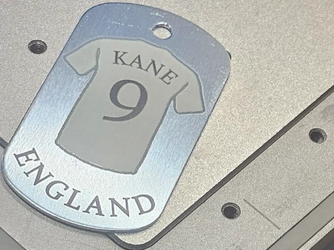 England Football Shirt Dog Tag with Kane Number 9