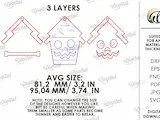 [Laser cut and engrave] Halloween House Ornaments Bundle. Wooden Hanging Decor Laser Cut Files. Spooky House Decor. Kids. Children. Scary Mansion SVG