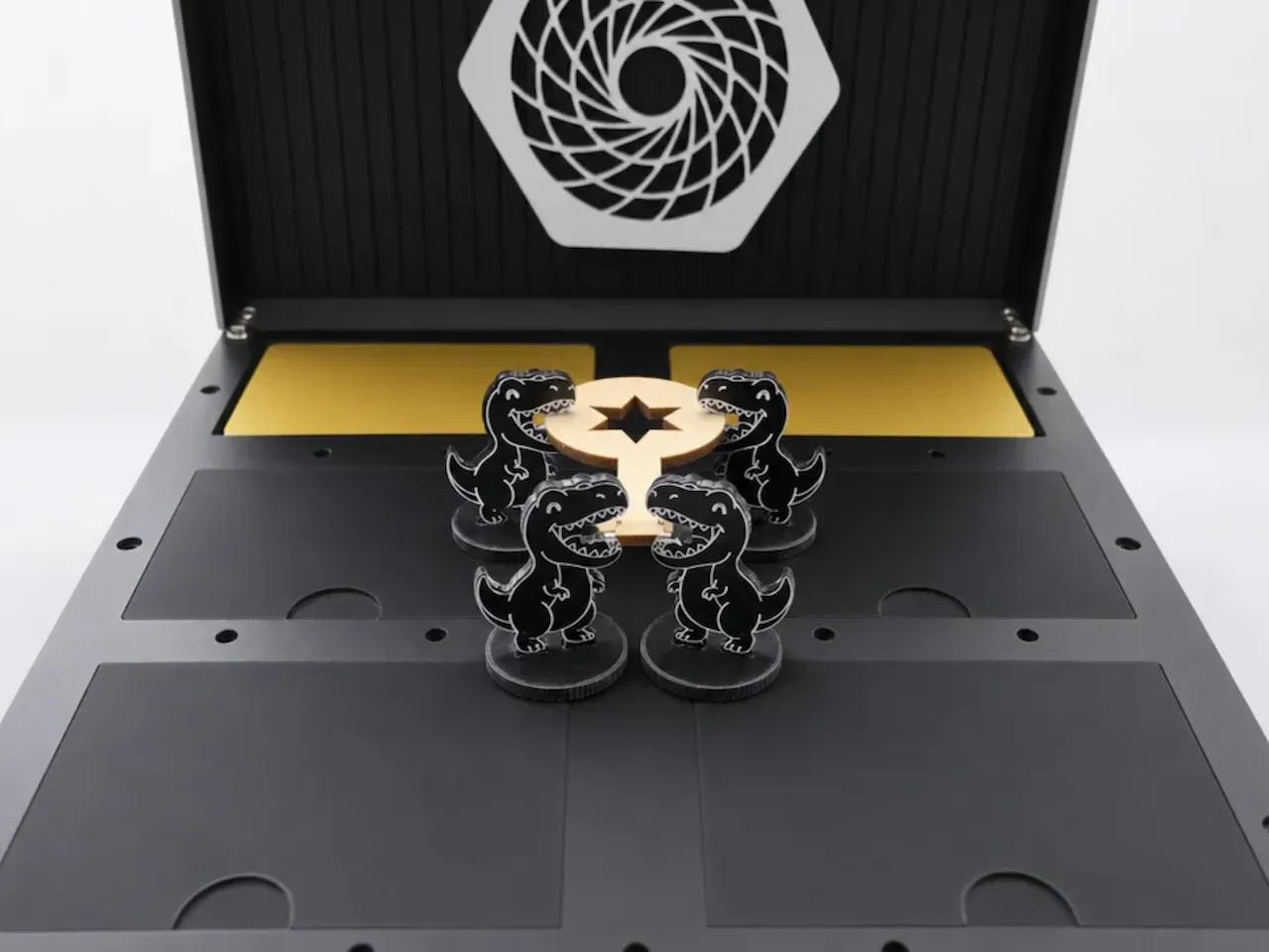 [Laser cut and engrave,Screen printing] Dinosaur Jig Jaws for Laser cutting or holding Objects