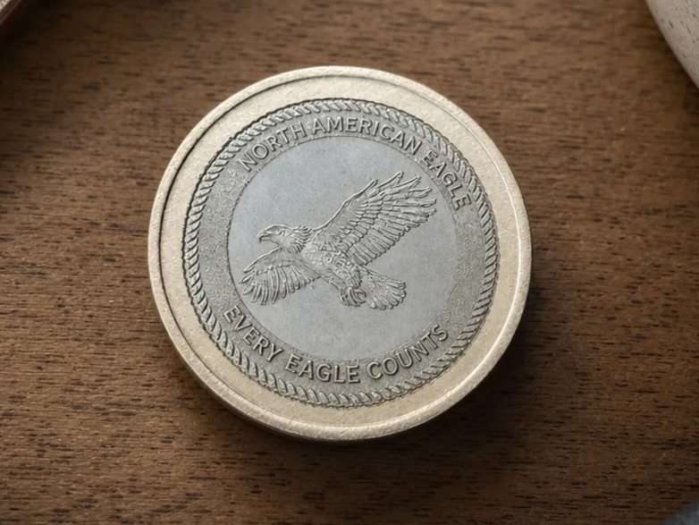 North American Eagle Every Eagle Counts Commemorative Coin