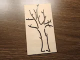 [Laser cut and engrave] Stensil tree