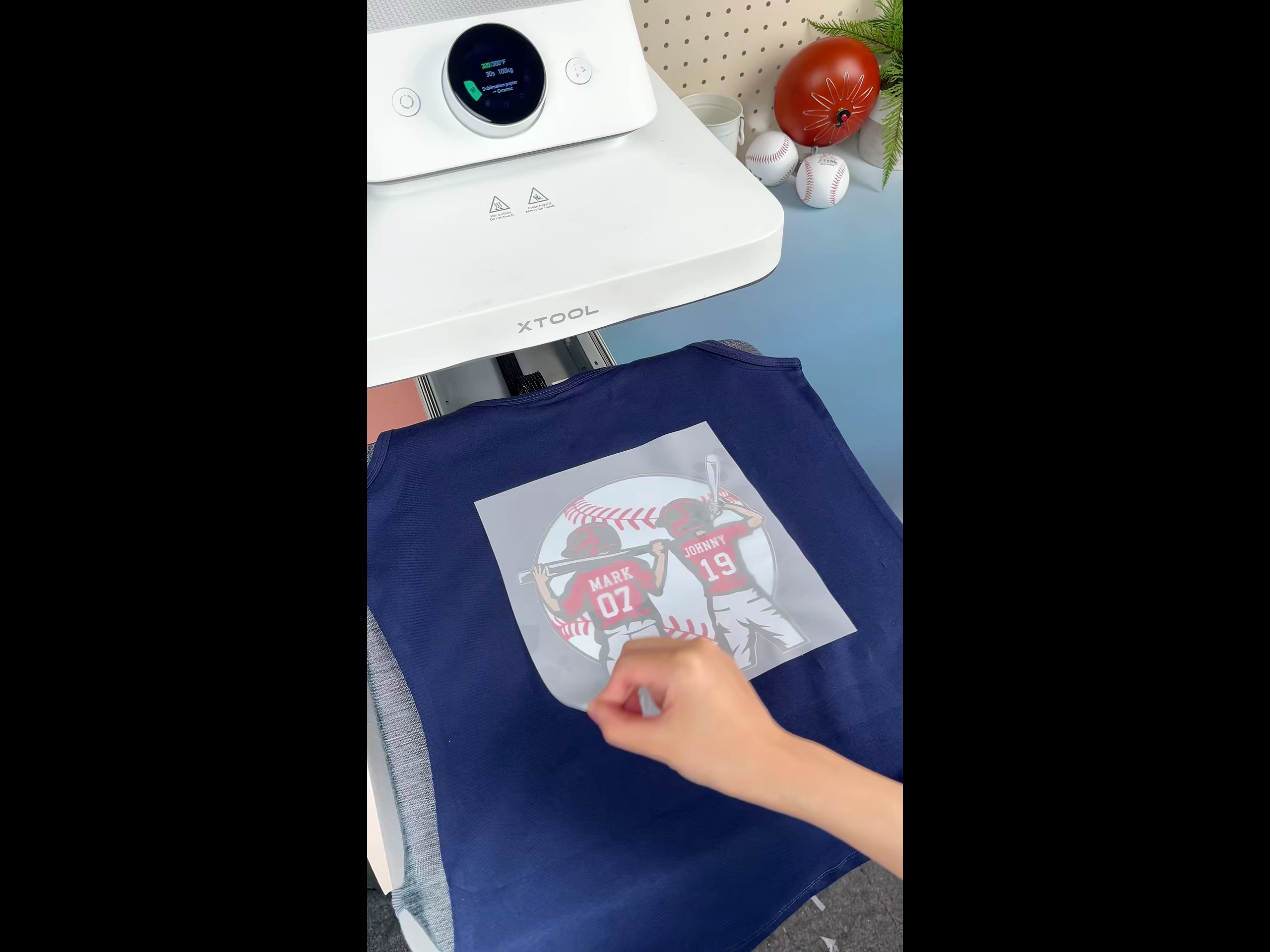 Baseball Themed Graphic DTF Transfer Printed T-shirt