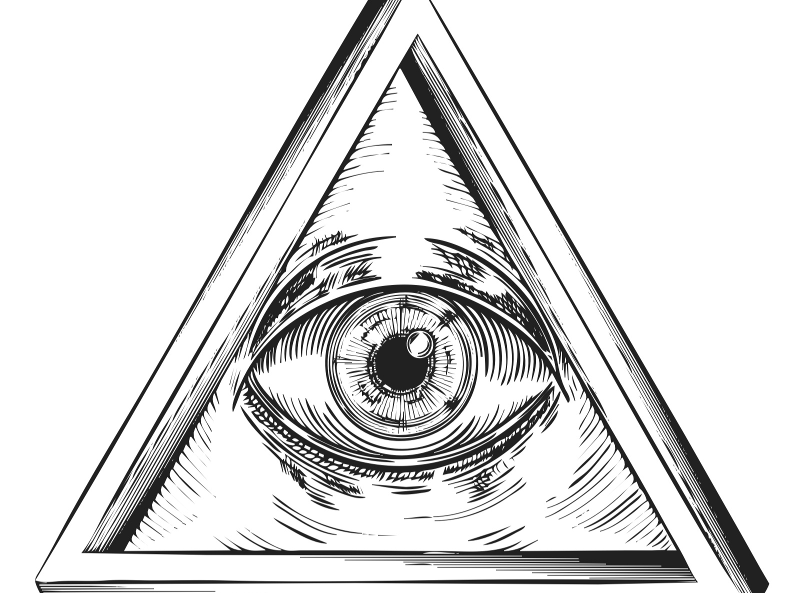 Illustration de l'œil de la providence dans un triangle