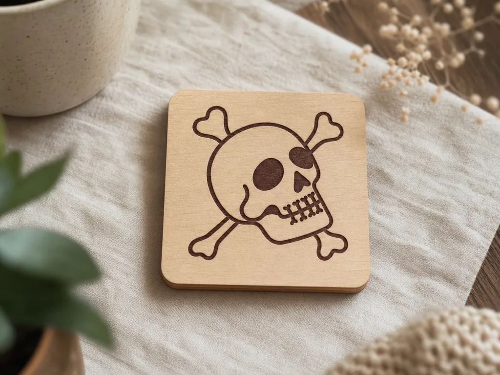 Halloween Skull Coaster