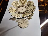 [Laser cut and engrave] Bougeoir en forme de fleur avec bougie chauffe-plat