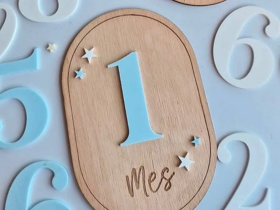 Interchangeable Monthly Milestone Sign