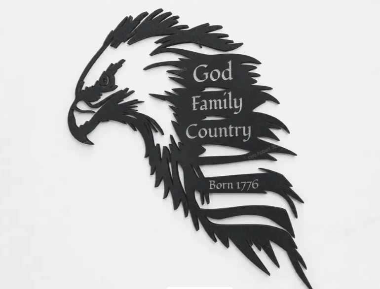 "Our Birthday" Eagle Wall Art instruction: step 1 - Download and Gather Material 