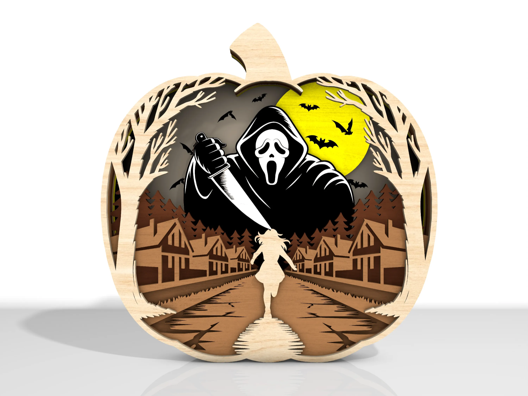 Scream layered pumpkin