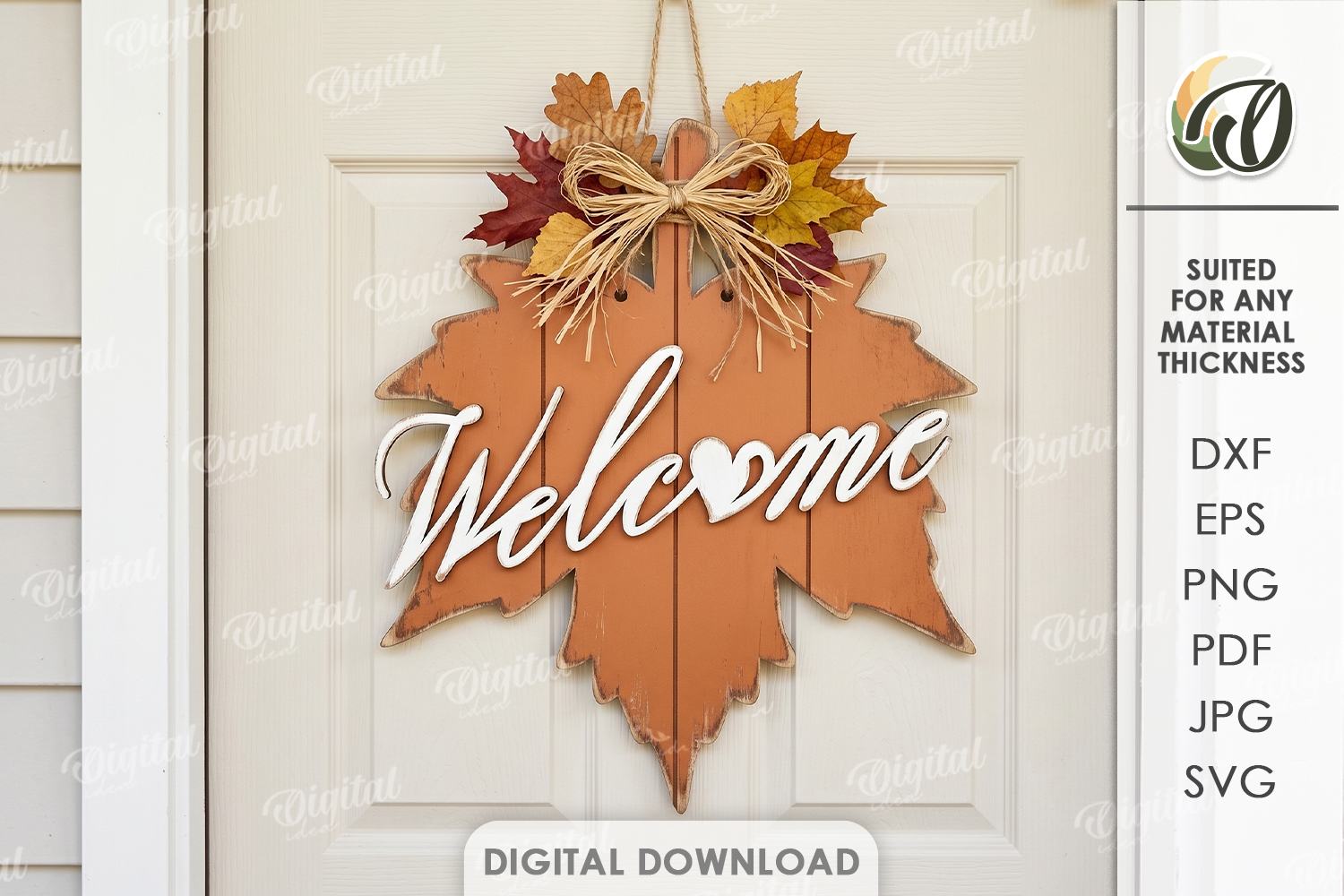 [Laser cut and engrave] 3D Rustic Fall Wall Signs Bundle. Pumpkin Door Hanger Laser Cut File. Autumn Farmhouse Decor SVG. Welcome Sign. Fall Quotes. Leaves