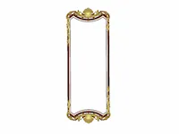[Laser cut and engrave] Ornate Baroque Style Rectangular Wall Mirror Frame