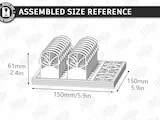 [Laser cut and engrave] Flower Shaped Embroidery Floss Organizer with Thread Bobbins Laser Cut Bundle. Crafting and Sewing