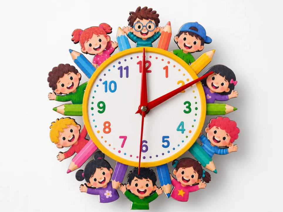 Back to School | Reloj Infantil Educativo