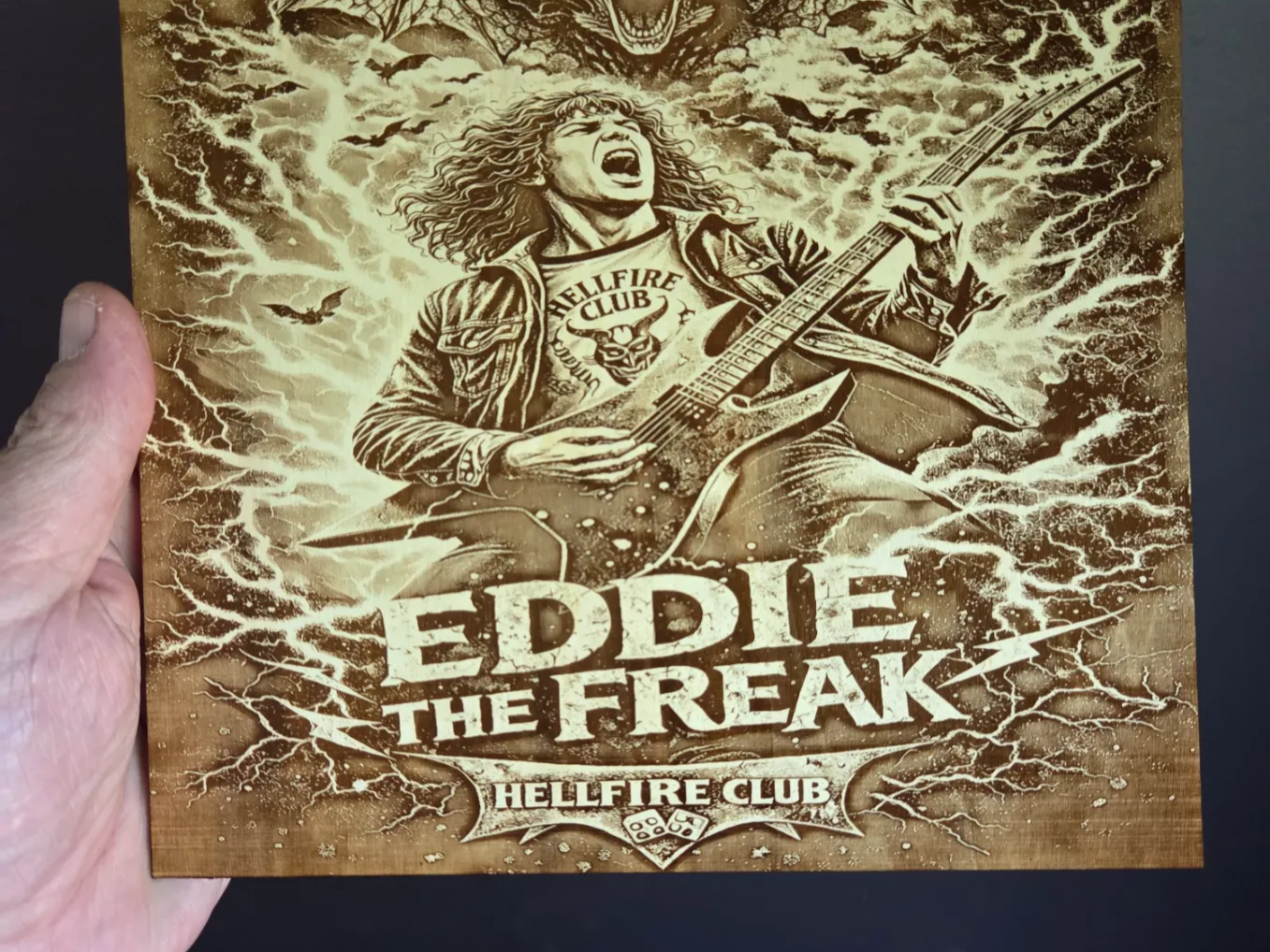Eddie the Freak Hellfire Club Stranger Things Wall Art