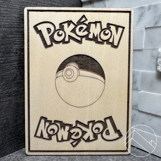 [Laser cut and engrave] Thicc Pikachu (Wood Card)