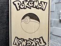 [Laser cut and engrave] Thicc Pikachu (Wood Card)