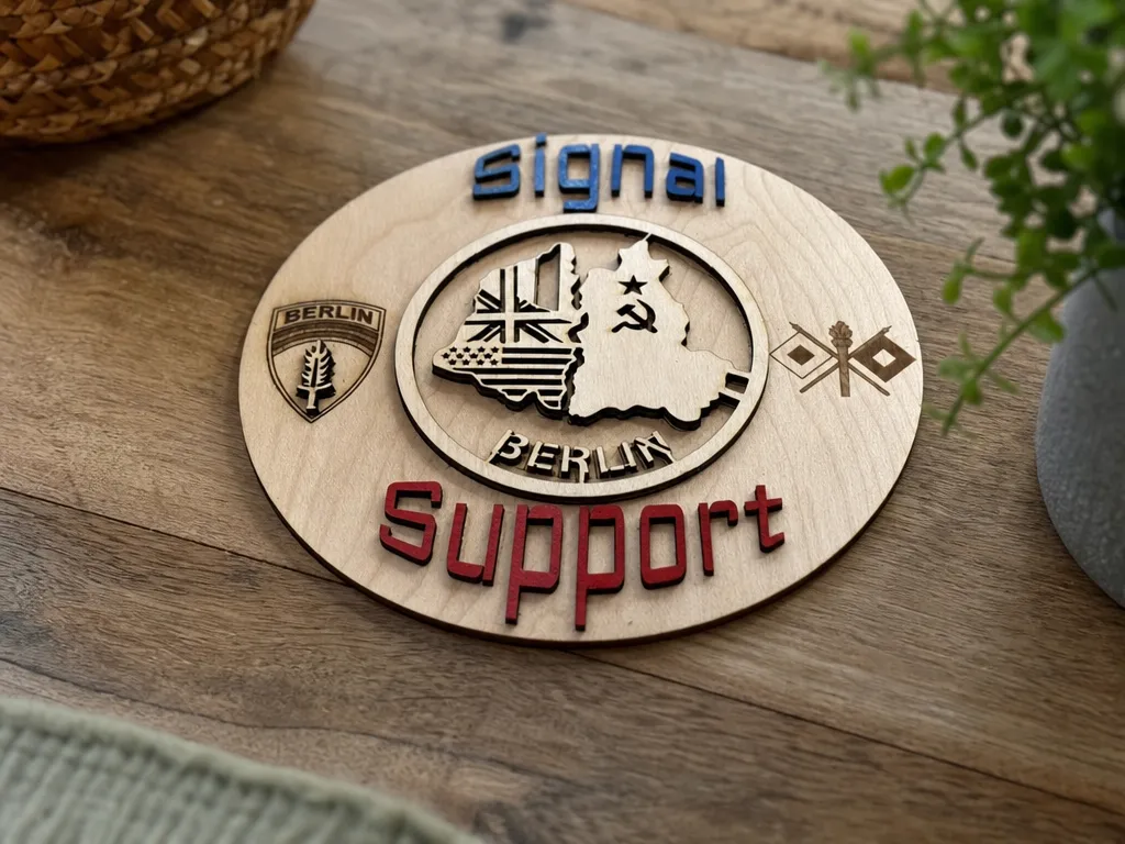 Berlin Brigade Signal Support Plaque