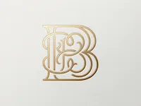 [Laser cut and engrave] Luxury BB Initials Monogram Logo