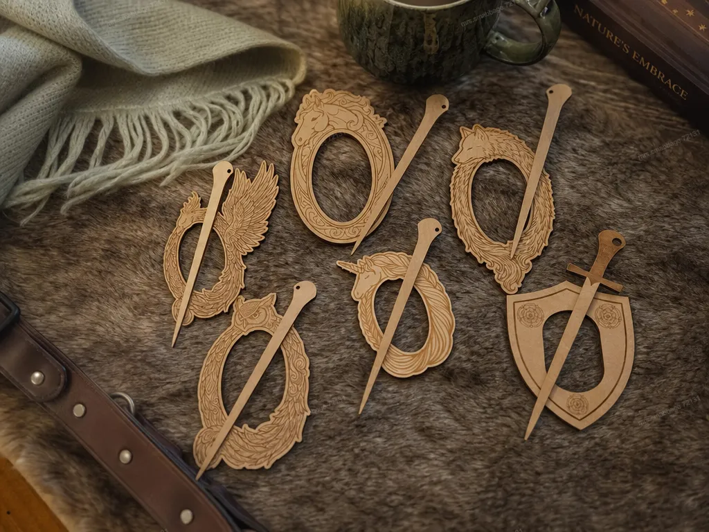 Wooden hairpins