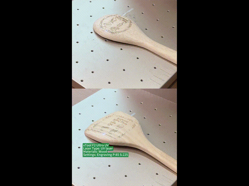 Custom Laser Engraving Wooden Spoon & Fork Set