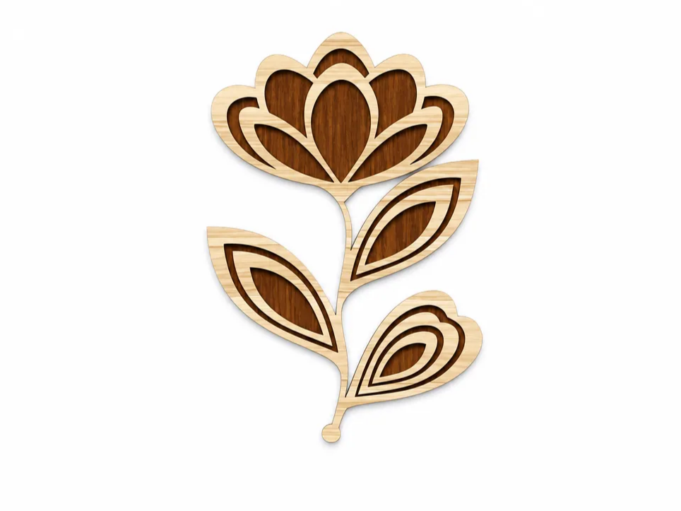 Crocus - Layered Laser Cut Design