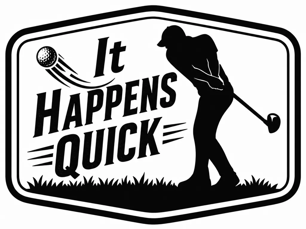 It Happens Quick Golf hat patch