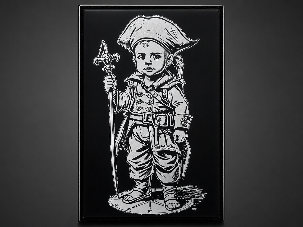 Baby pirate business card back design