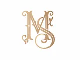 [Laser cut and engrave] Monogramme doré avec lettres M et S sur fond violet