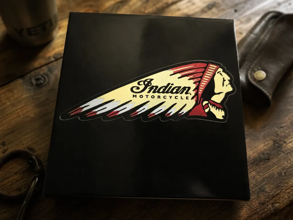 Gravure peinture logo Indian Motorcycle