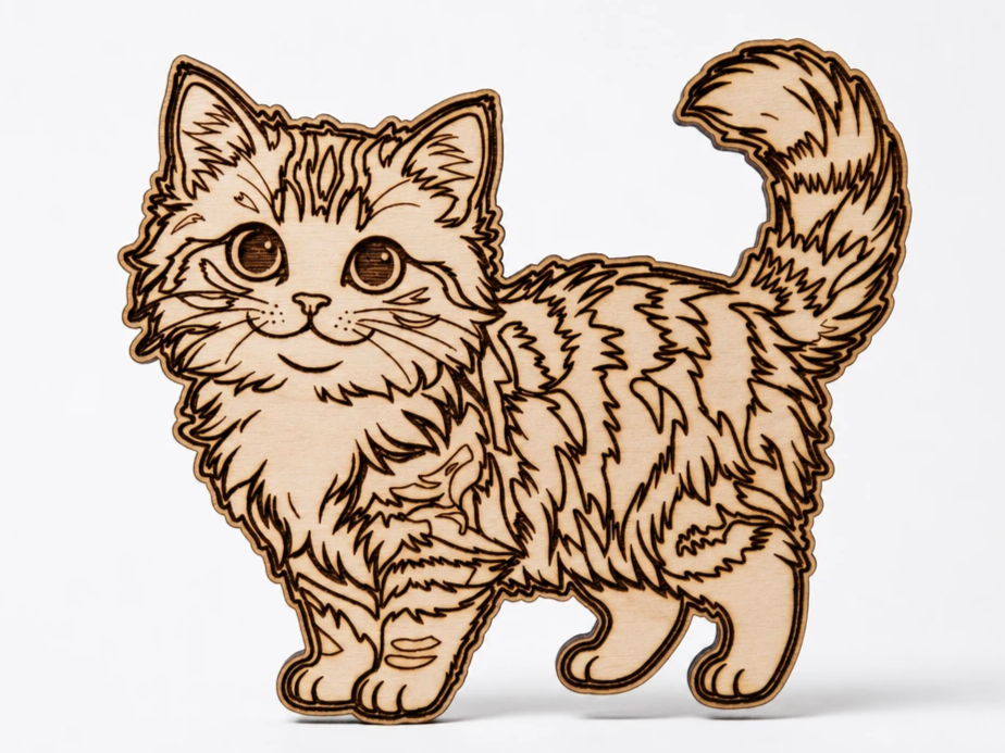 Cute cat Fluffy Wall Art