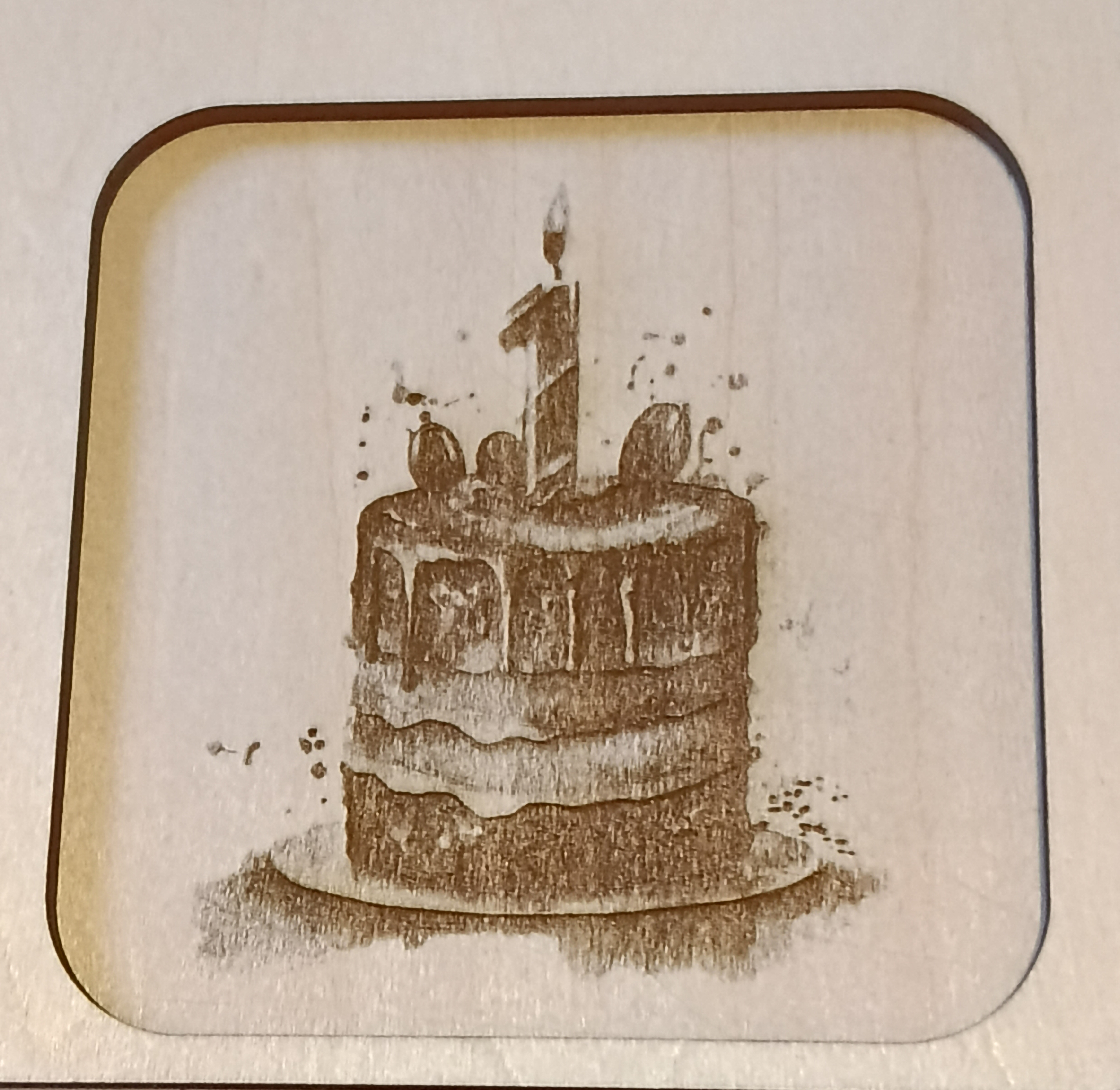 [Laser cut and engrave] Cadre photo souvenir pour le suivi mensuel de bébé