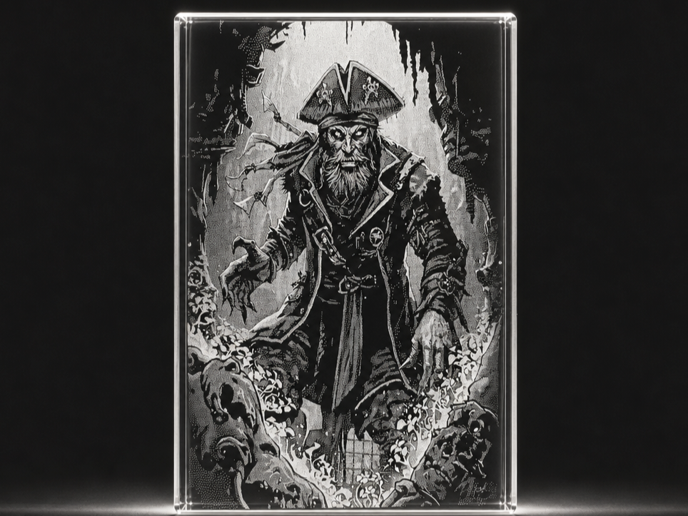 Ghost Pirate Captain on business card