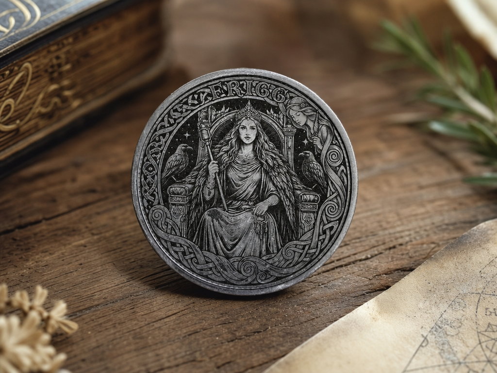 Frigg Norse Goddess Commemorative Metal Coin
