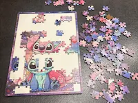 [Laser cut and engrave,Other] Puzzle in legno con personaggio Stitch e sfondo galassia