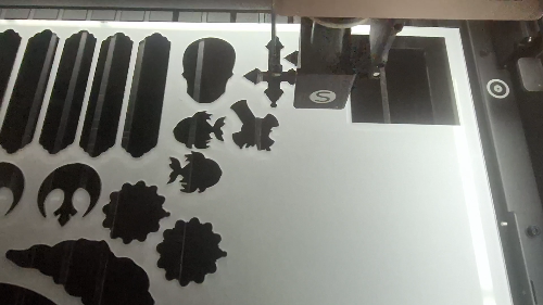 [Laser cut and engrave] Médaillon d'identification rond transparent pour chien avec nom Simba
