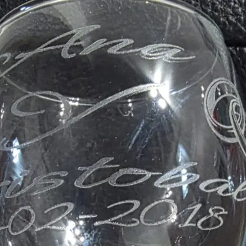 Copa de vino de cristal transparente