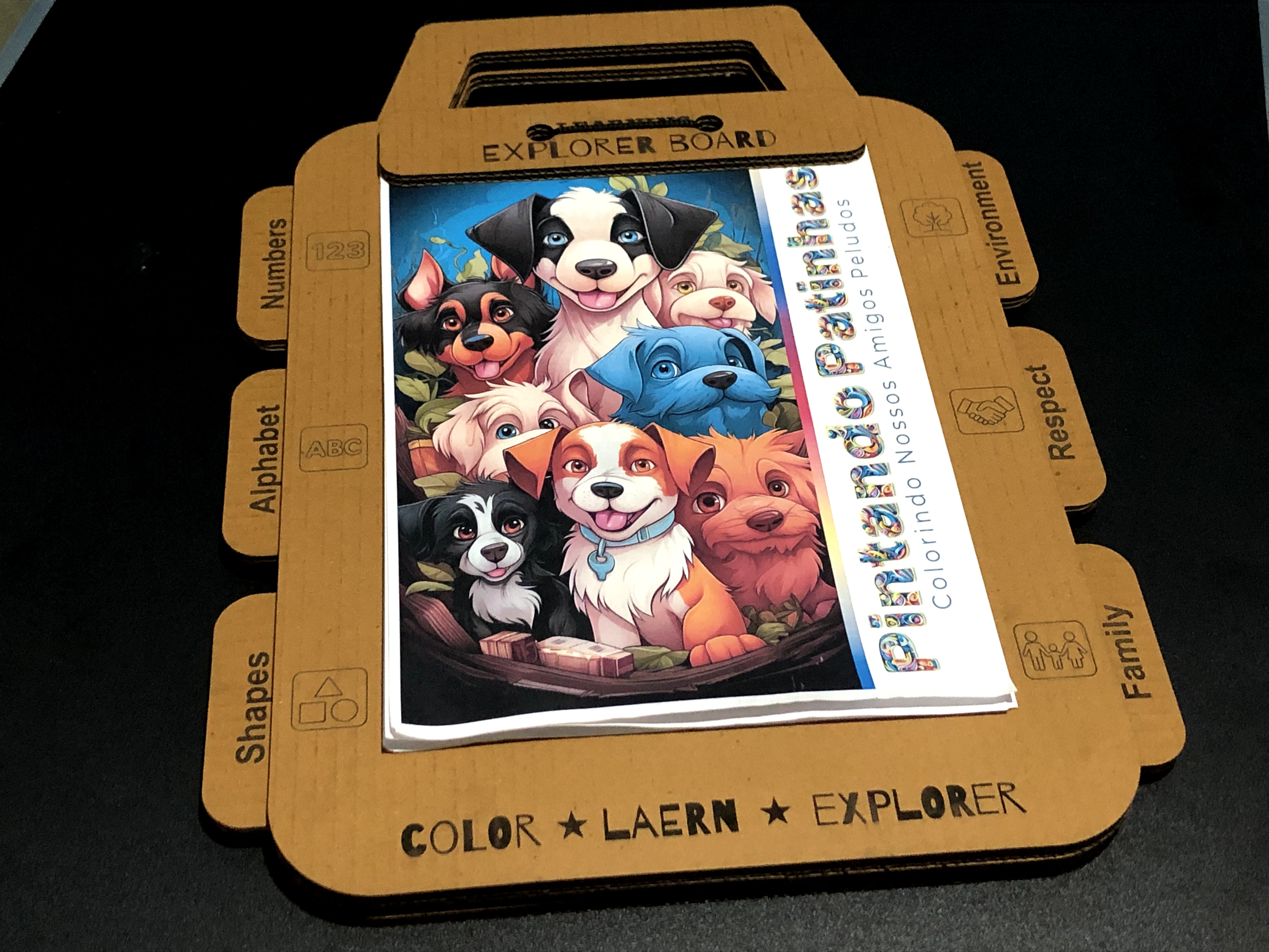 [Laser cut and engrave] Learning Explorer Board - A Reusable Educational Platform for Creative Learning