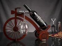 [Laser cut and engrave] Porte-bouteille et verre à vin en forme de vélo