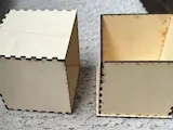 [Laser cut and engrave] Small Square Wooden Storage Box