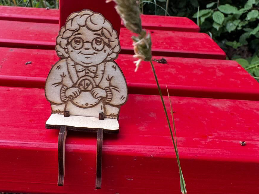 The Hidden Smile Project – 3mm Scrap Wood Lady