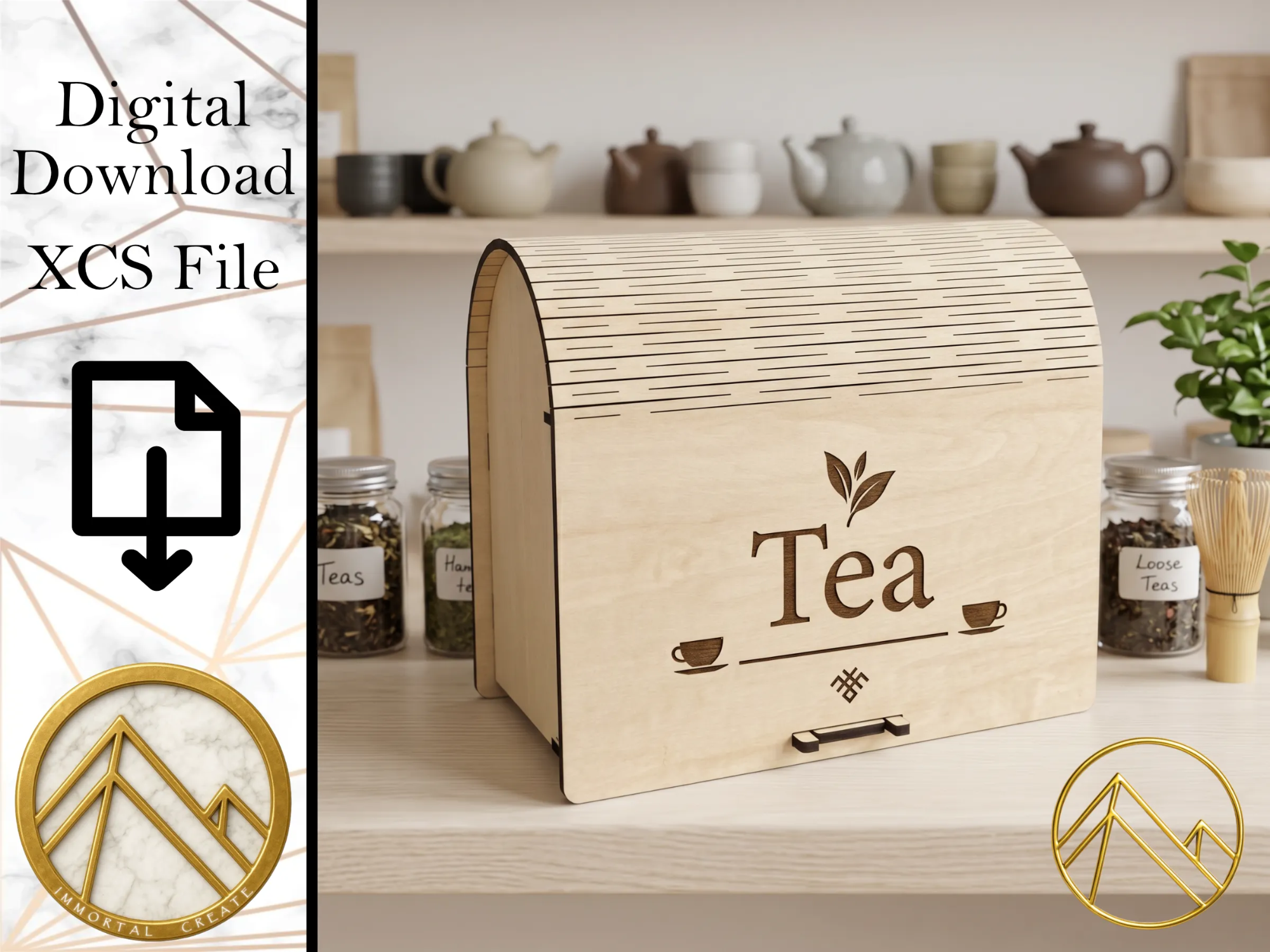 Wood Tea Box Set